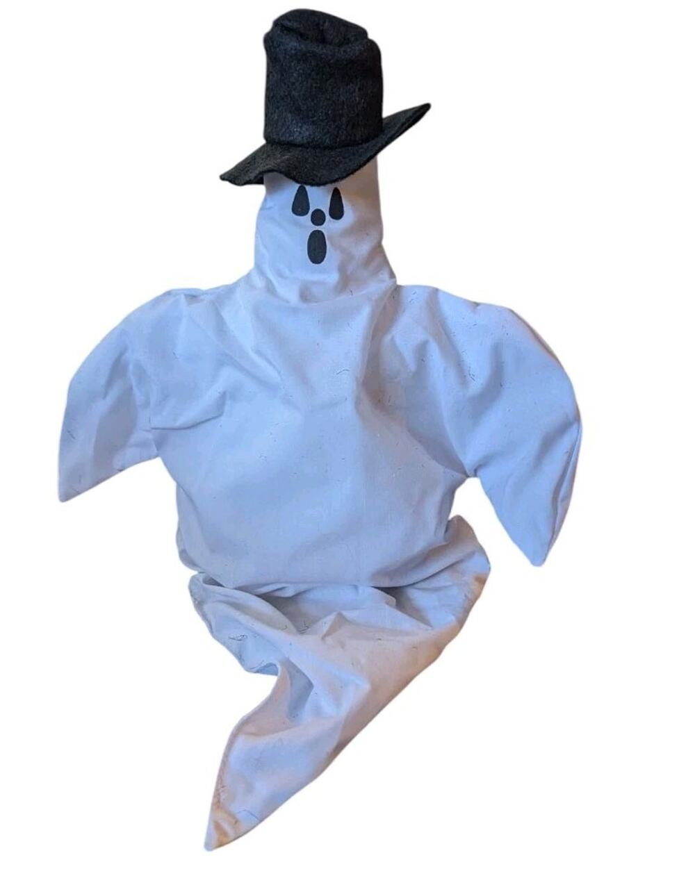 Vtg Halloween Ghost Top Hat Plush Overly Raker Shelf Sitter Neiman Marcus